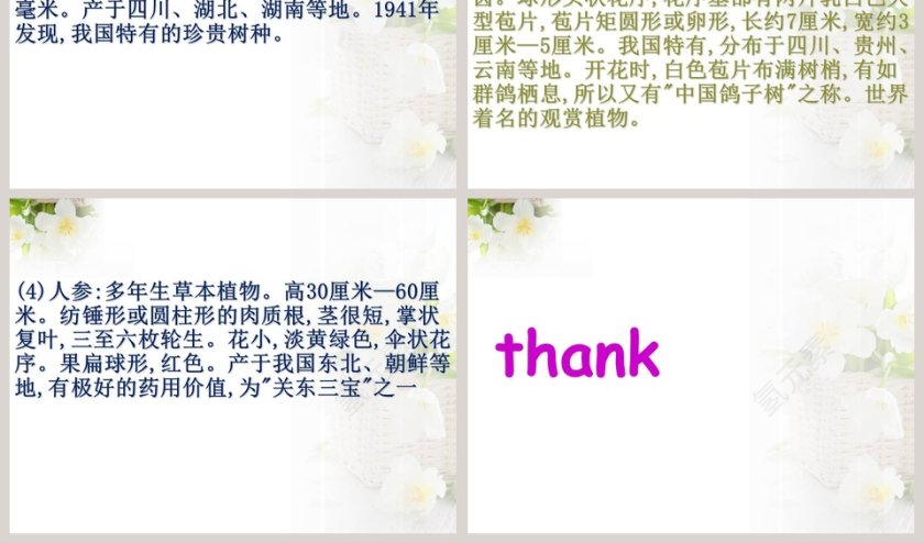 政务党建PPT模板-珍稀动植物保护工作汇报第11张