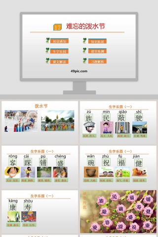 课文解析难忘的泼水节语文课件PPT