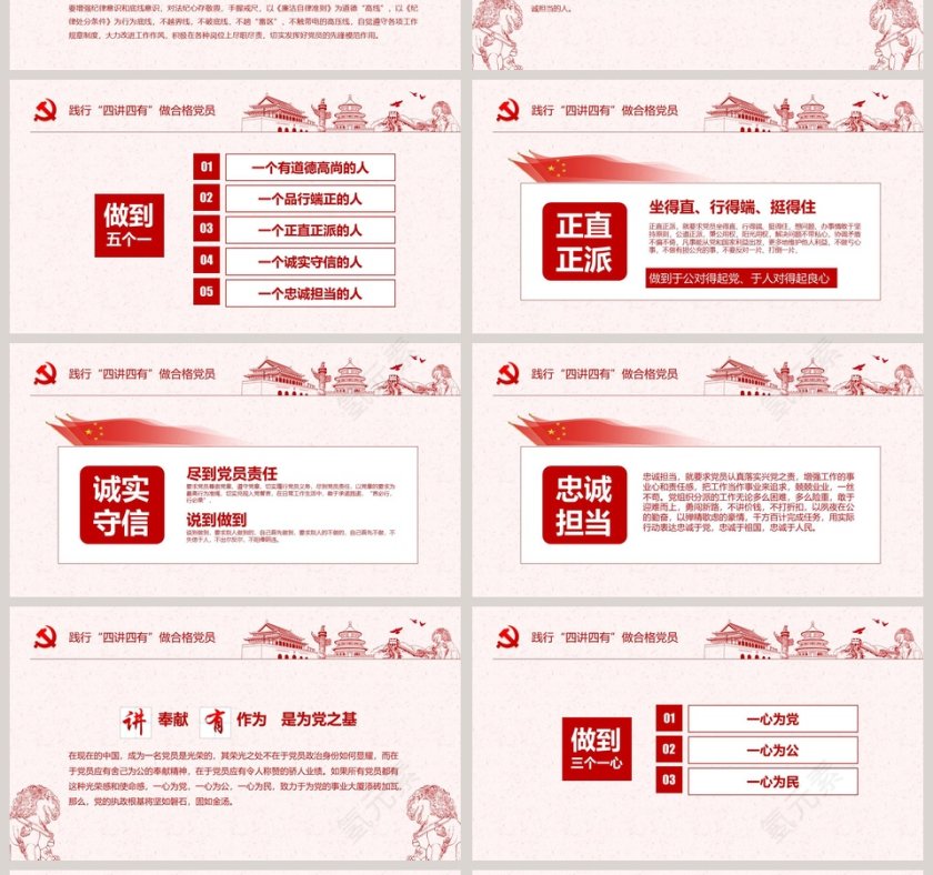 践行“四讲四有”做新时代合格党员PPT模板第4张