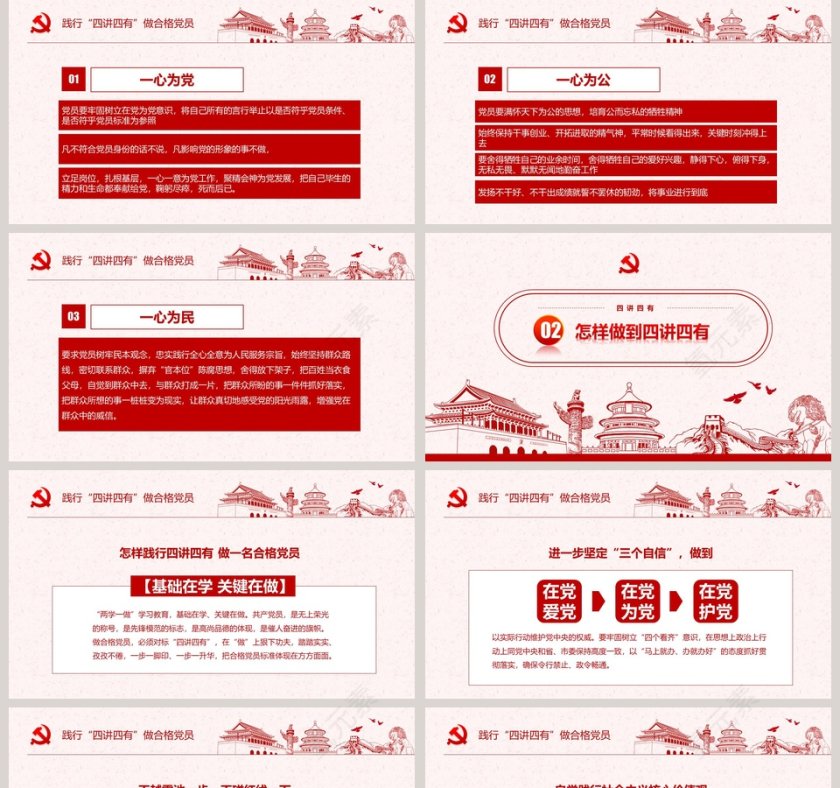 践行“四讲四有”做新时代合格党员PPT模板第5张