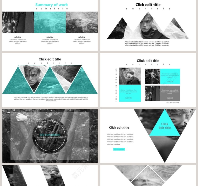 杂志风时尚服装汇报PPT模板第2张
