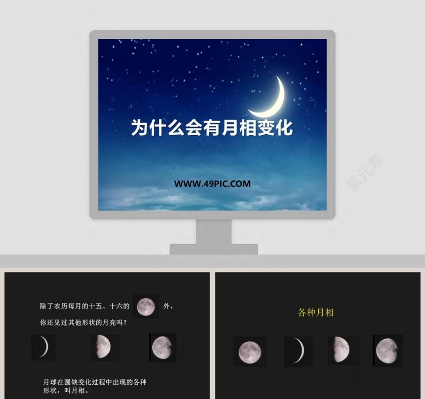 为什么会有月相变化教学ppt课件第1张