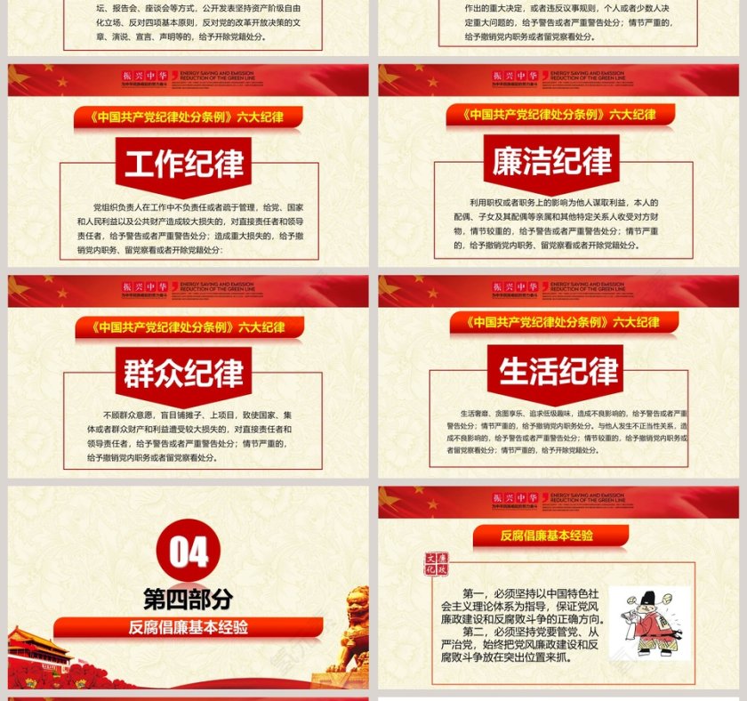 全方位学习十九大党章PPT模板 第4张