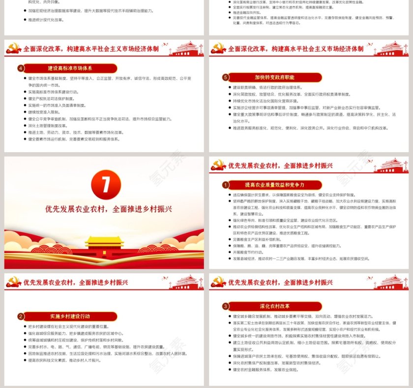 解读国民经济和社会发展第十四个五年规划和2035年远景目标建议专题党课PPT模板第7张