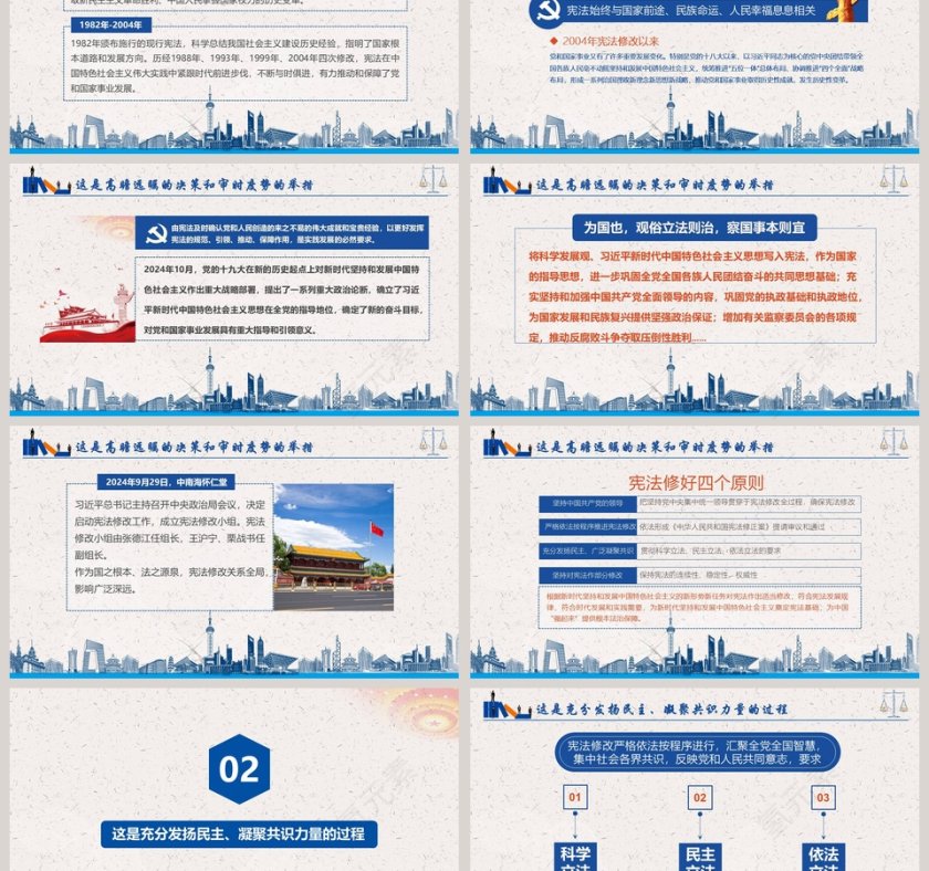 宪法诞生记法制教育宣传课件PPT模板第3张