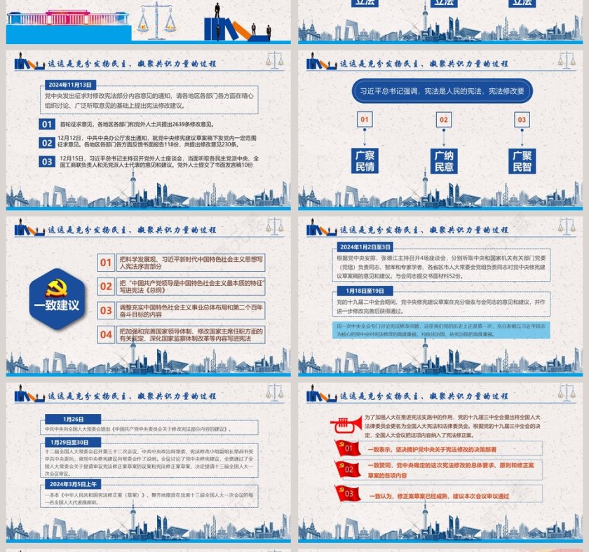 宪法诞生记法制教育宣传课件PPT模板第4张