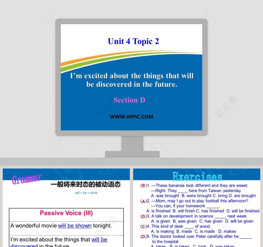 Im excited about the things that will be discovered in the future-Section D教学ppt课件第1张