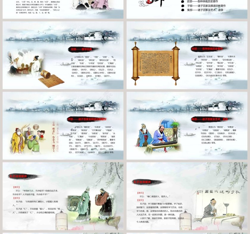简约大气国学经典PPT第4张