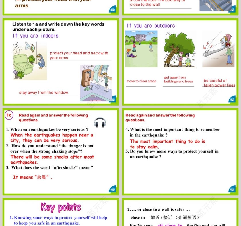 Unit 4  Topic 2-How can we protect ourselves from the earthquake教学ppt课件第2张