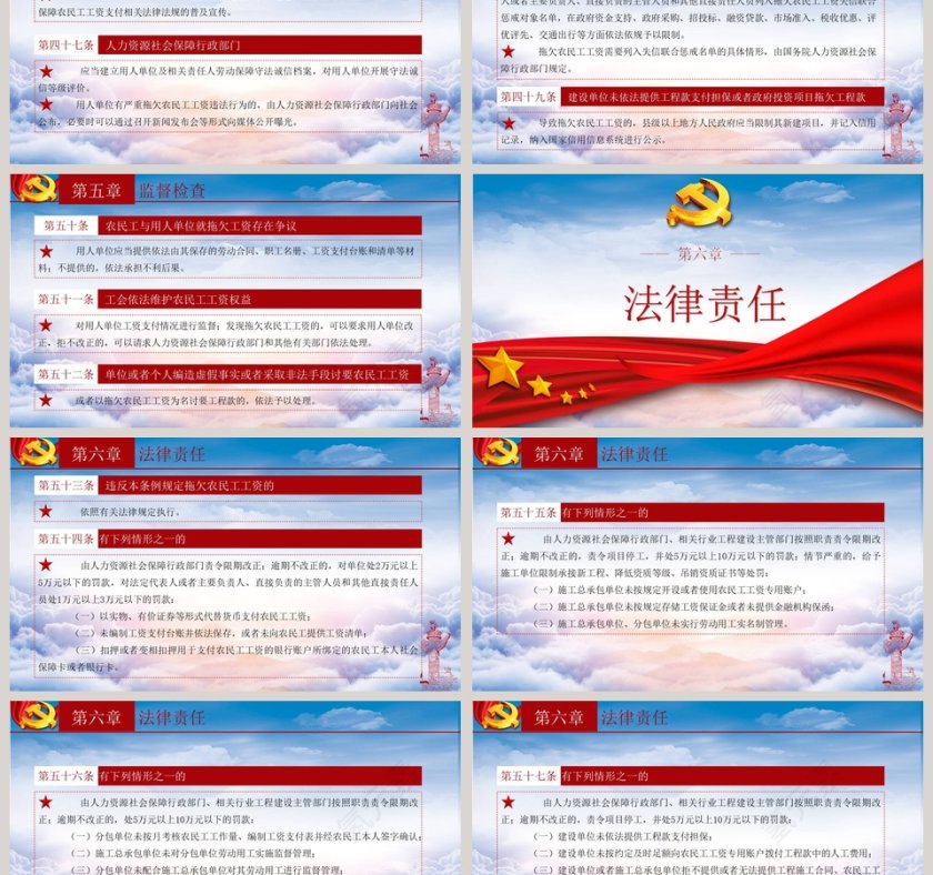 保障农民工工资支付条例解读PPT模板第6张