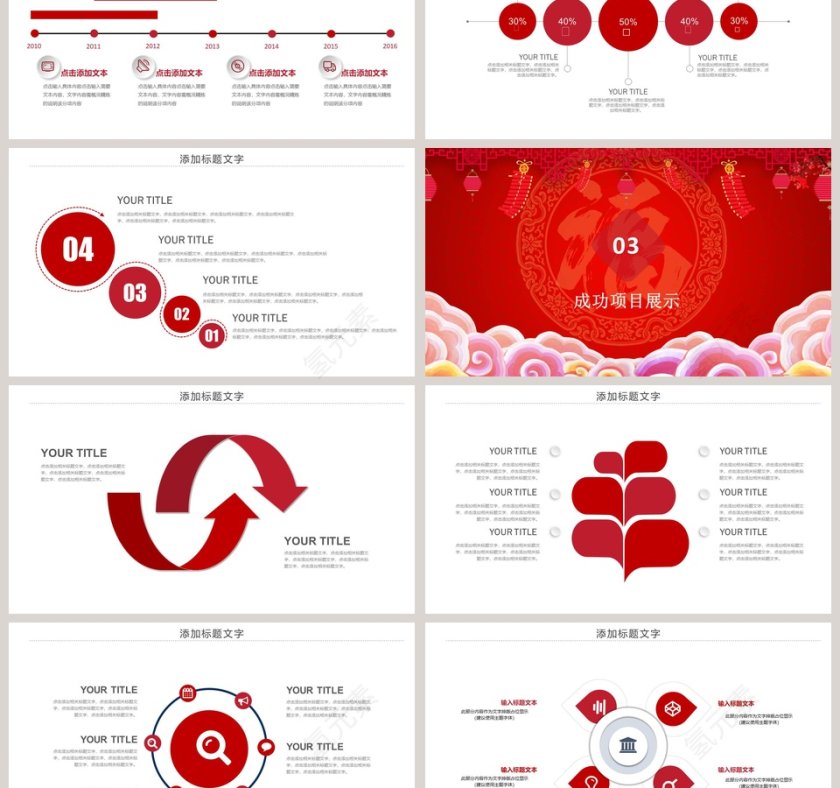 红色简约大气管理部工作总结汇报PPT第3张