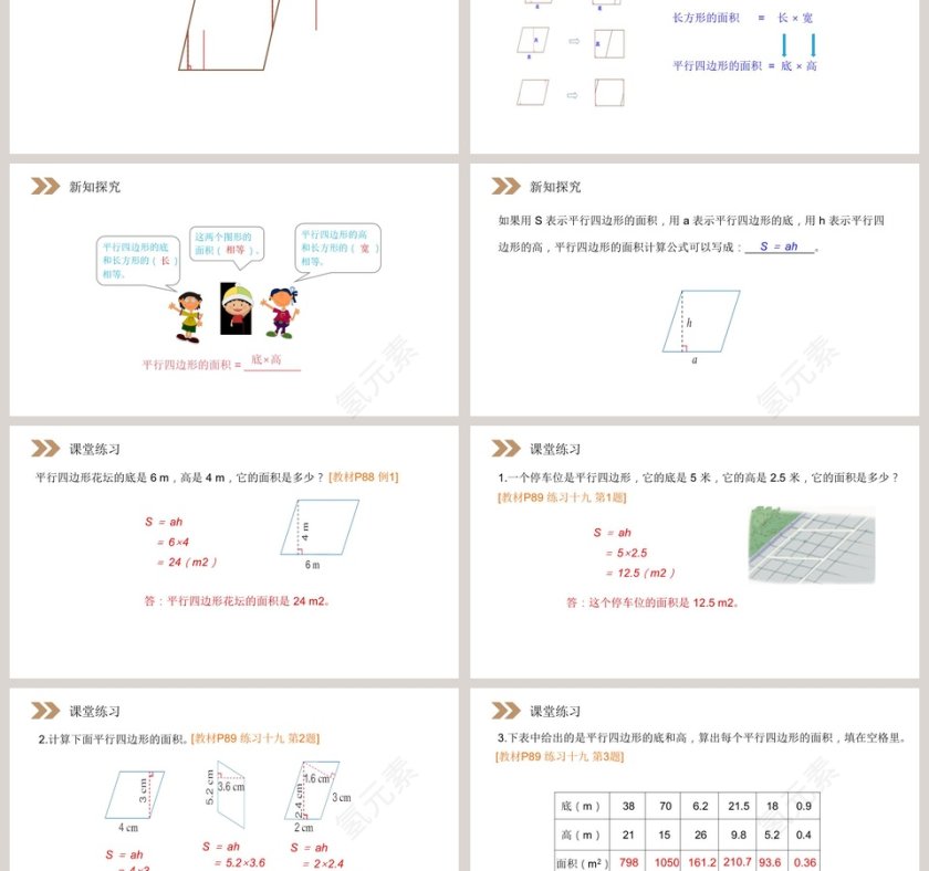 人教版小学数学五年级上册PPT模板第3张
