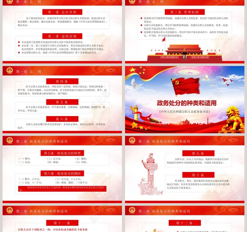 中华人民共和国公职人员政务处分法PPT模板第2张