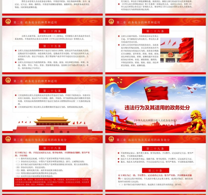 中华人民共和国公职人员政务处分法PPT模板第4张