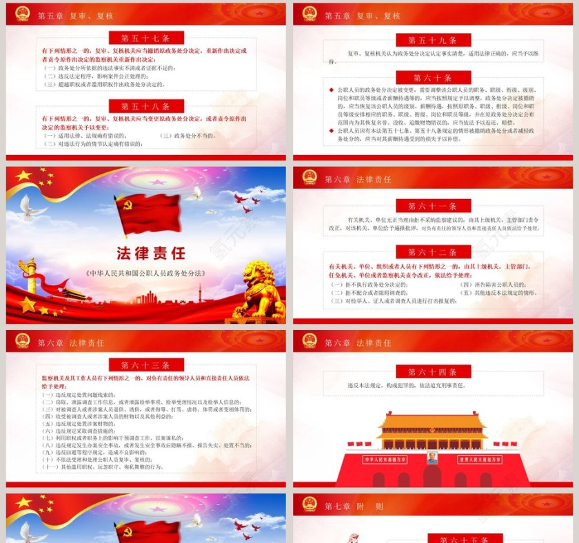 中华人民共和国公职人员政务处分法PPT模板第8张