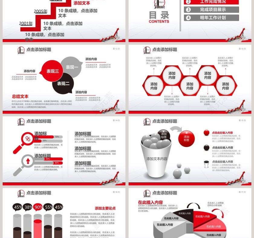 中国石化年终总结工作计划理财计划PPT第3张
