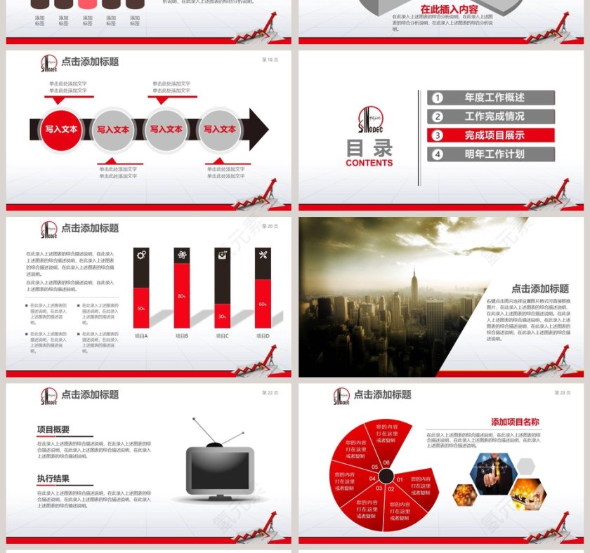 中国石化年终总结工作计划理财计划PPT第4张