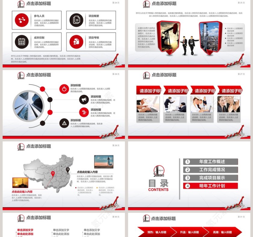 中国石化年终总结工作计划理财计划PPT第5张