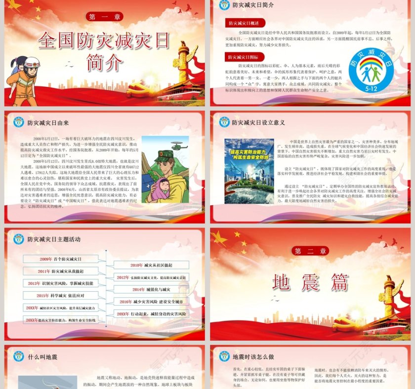 全国防灾减灾日专题讲座PPT第2张