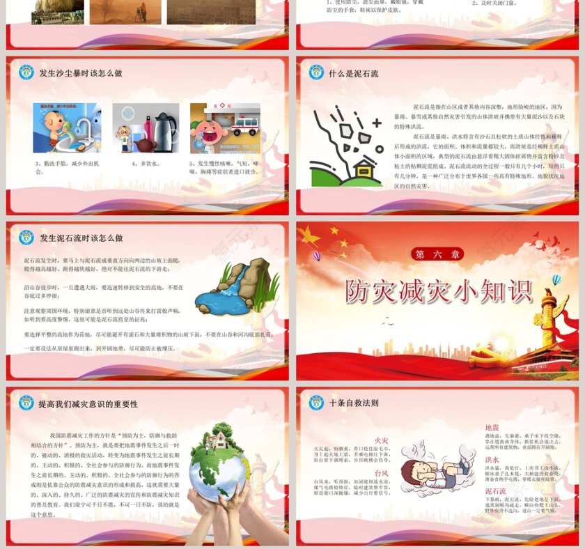 全国防灾减灾日专题讲座PPT第7张