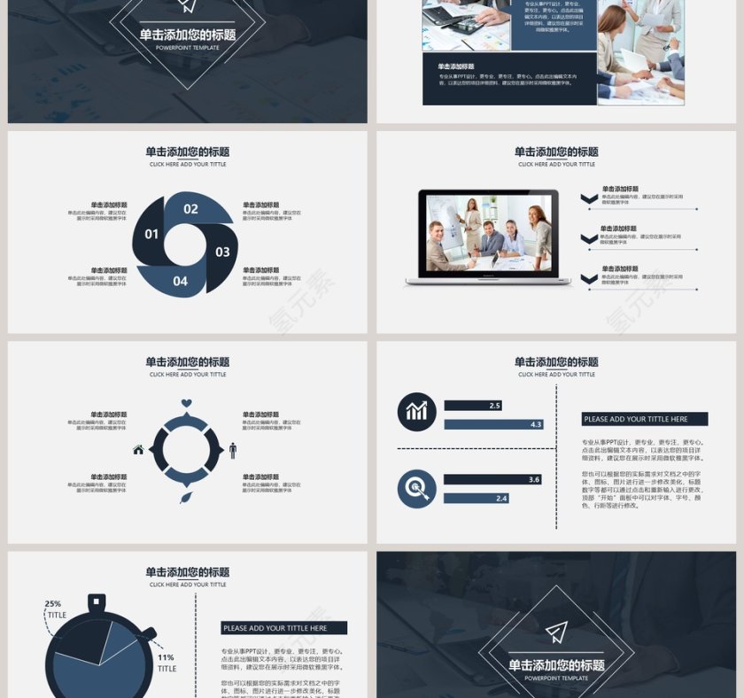 简约财务总结报告ppt第3张