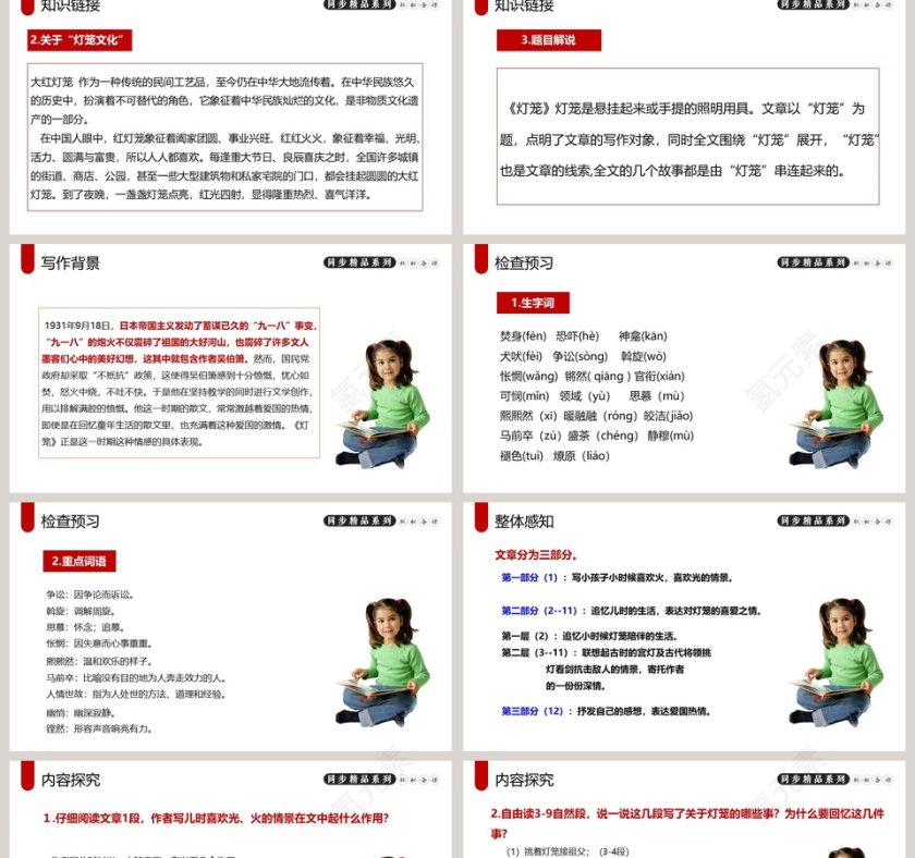 部编版八年级语文下册灯笼语文课件PPT第2张