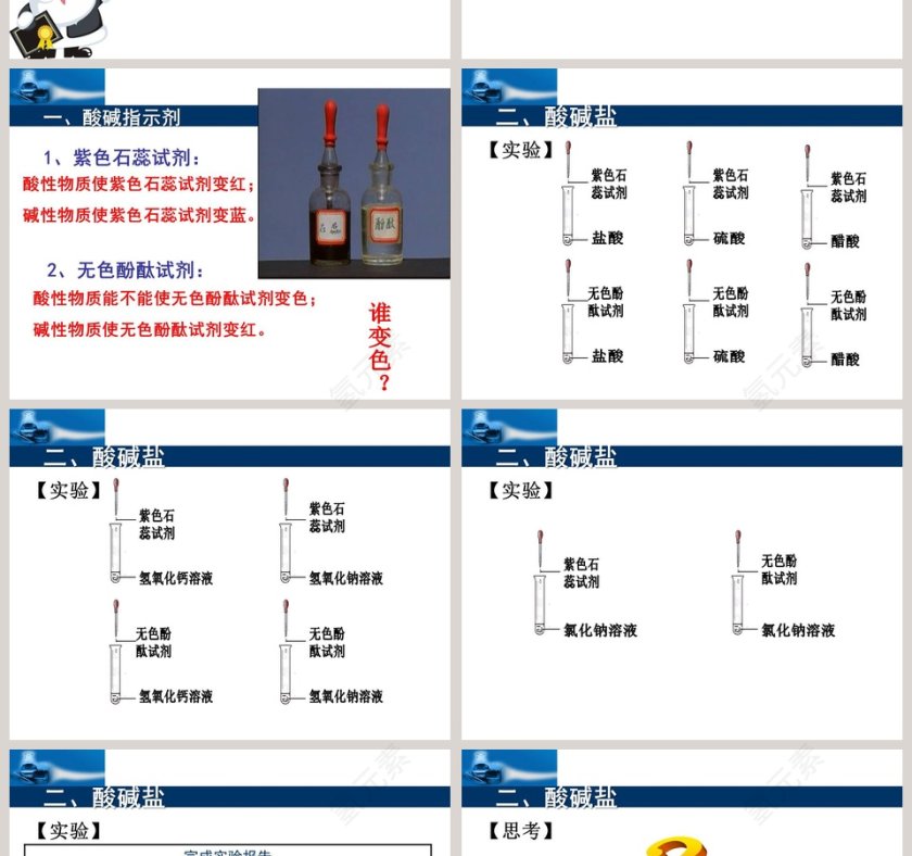 第九章 酸碱盐-对酸碱的初步认识教学ppt课件第2张