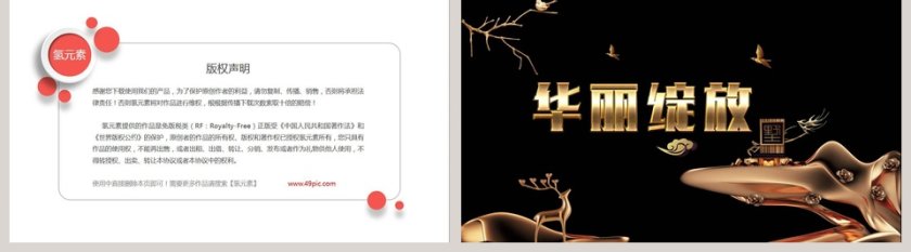 黑色大气华丽绽放第5张