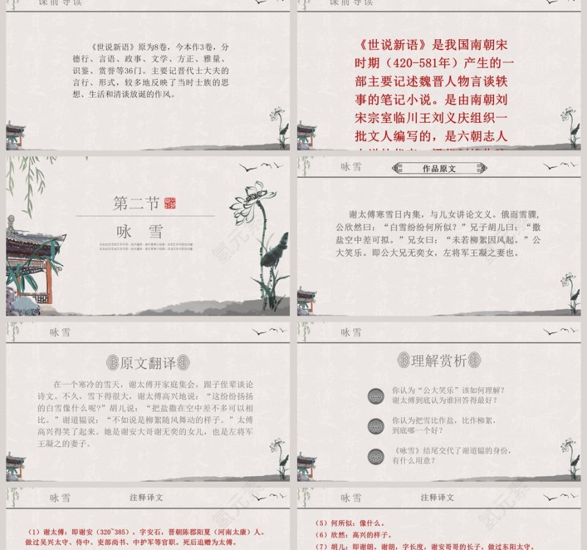 语文课件范本PPT-世说新语两则第2张