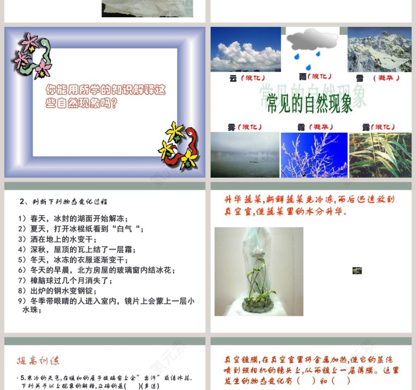 升华和凝华第十八章 物态变化PPT模板第4张