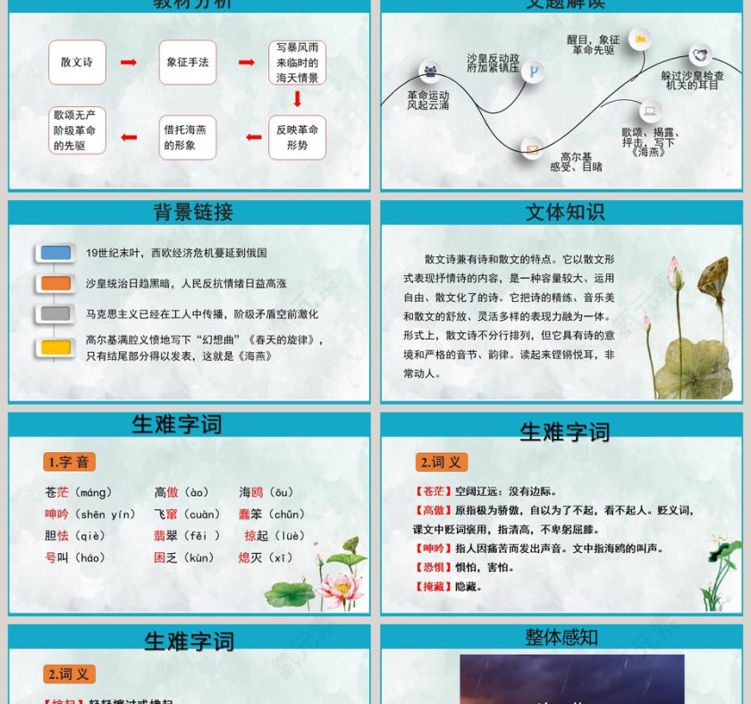 课文解析海燕语文课件PPT第2张