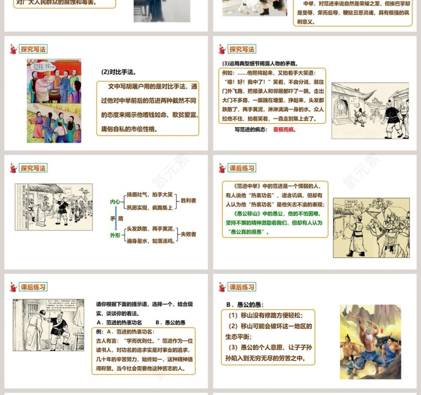 部编版九年级语文上册范进中举语文课件PPT第4张