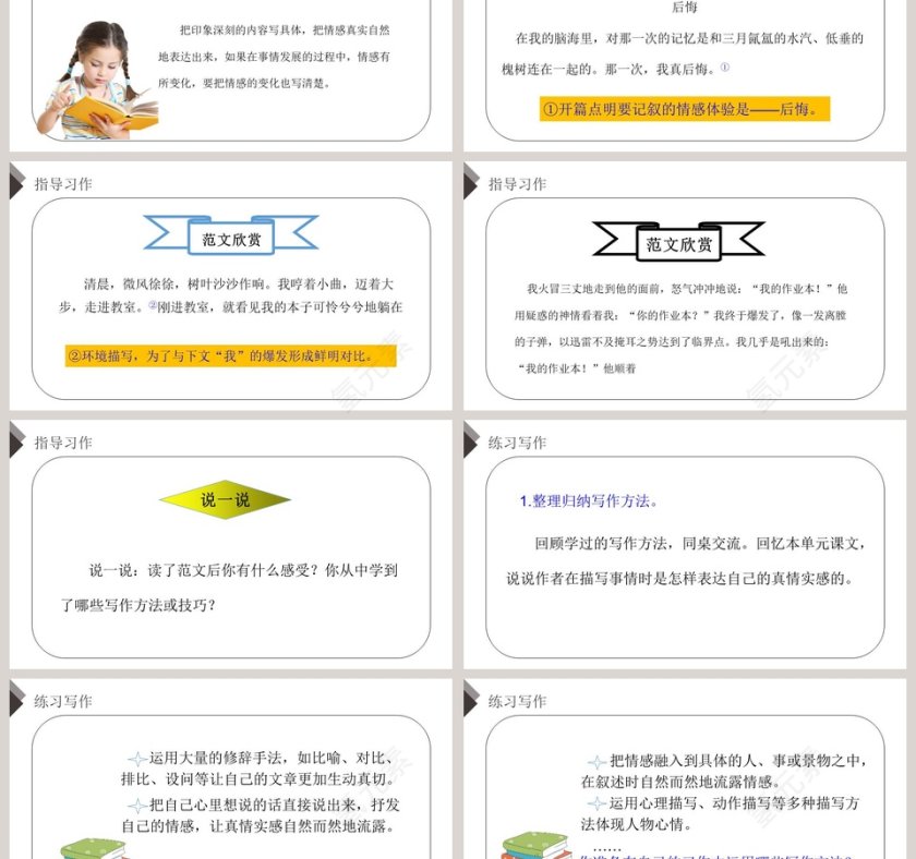 部编版六年级语文下册习作让真情自然流露语文课件PPT第3张