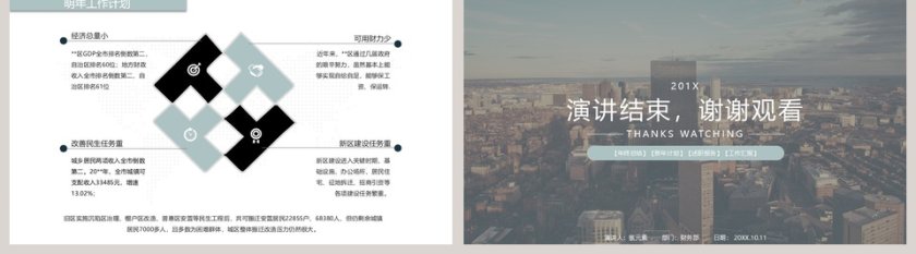 简约房地产工作报告PPT模板第5张