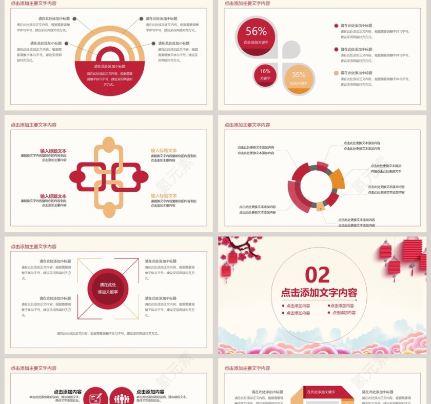 2019公司年会总结计划PPT模板第2张