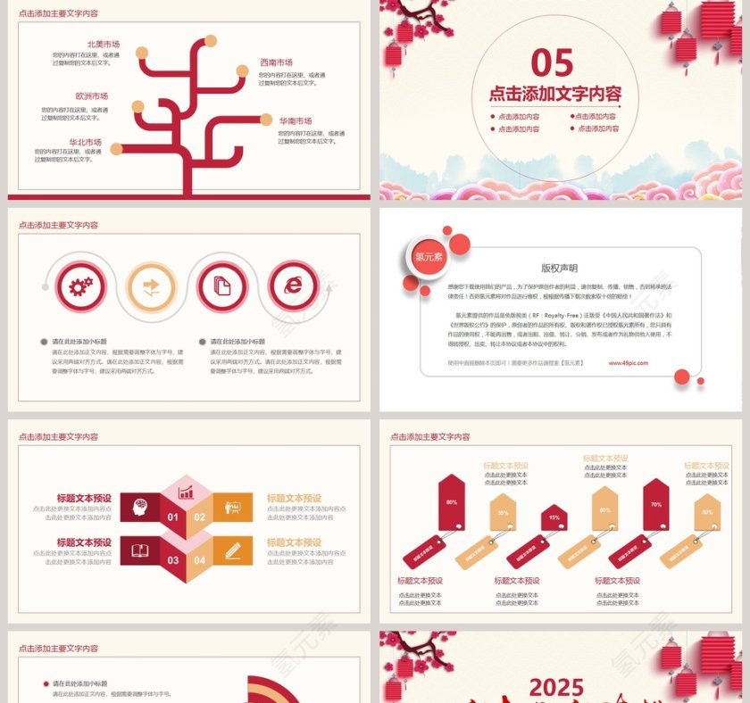 2019公司年会总结计划PPT模板第5张