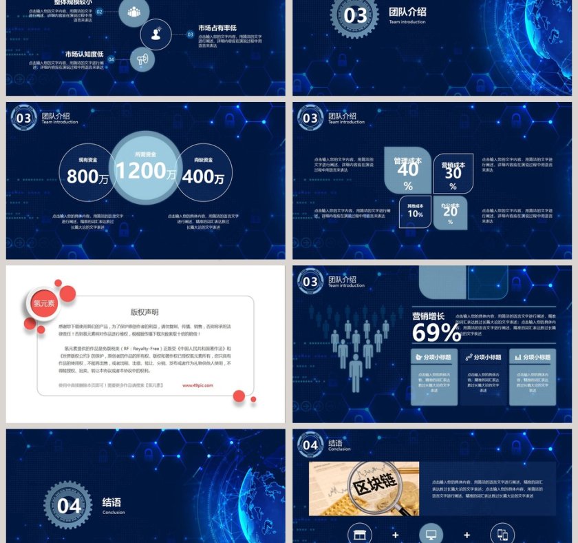 区块链技术商业计划书ppt第3张