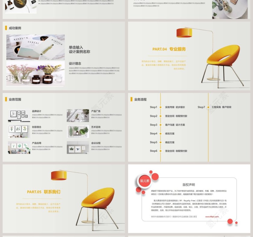 家居行业工作汇报模版PPT第4张