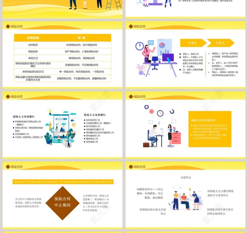 金融理财保险知识培训PPT模板第4张