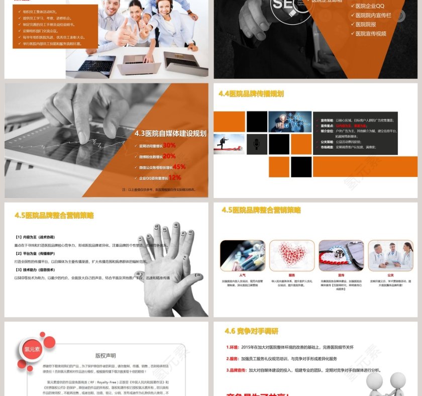 医疗医学医生年终工作总结计划动态ppt模板 第9张