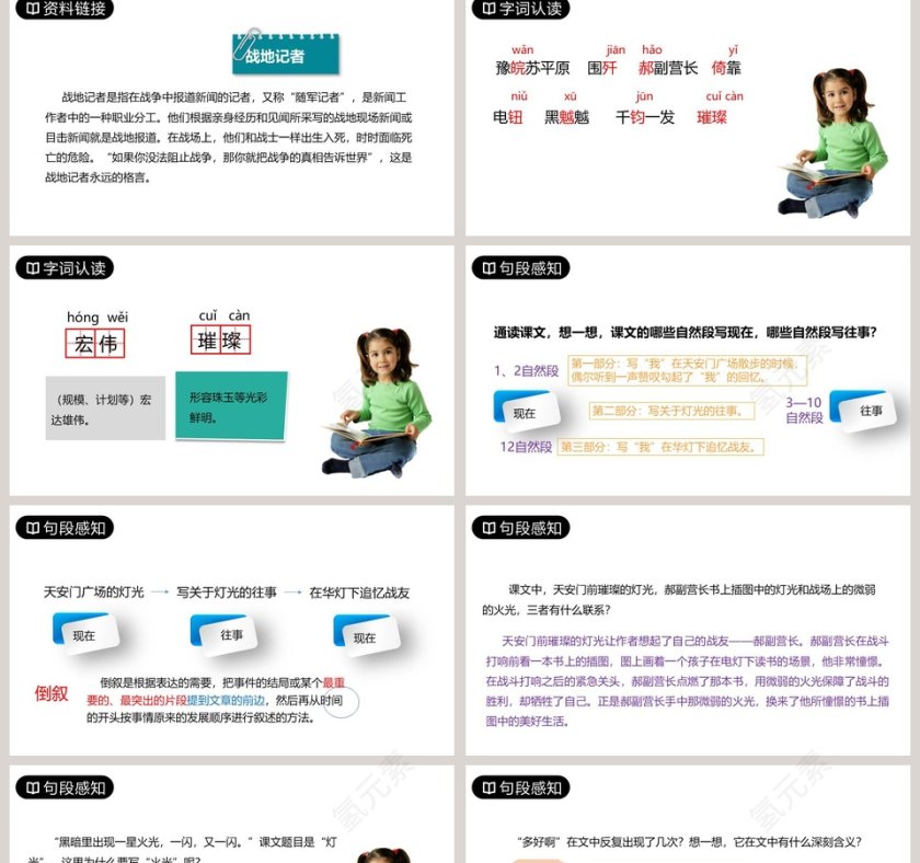 课文解析六年级语文上册灯光语文课件PPT第2张