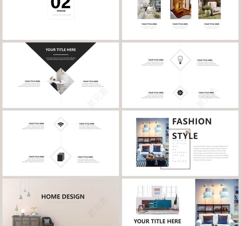 极简家居工作汇报PPT第3张