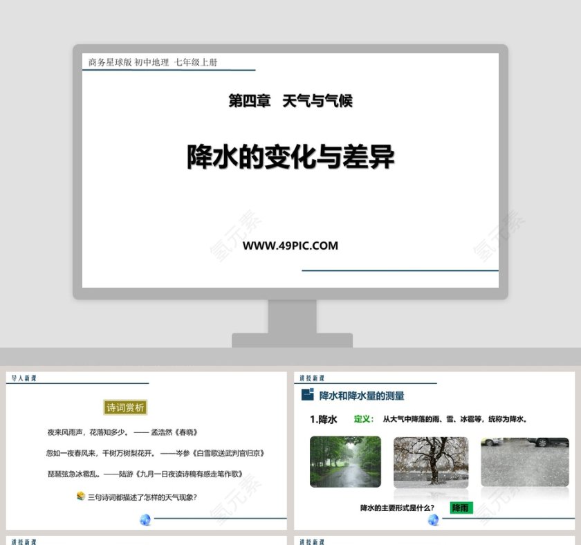 商务星球版 初中地理  七年级上册-第四章   天气与气候教学ppt课件第1张