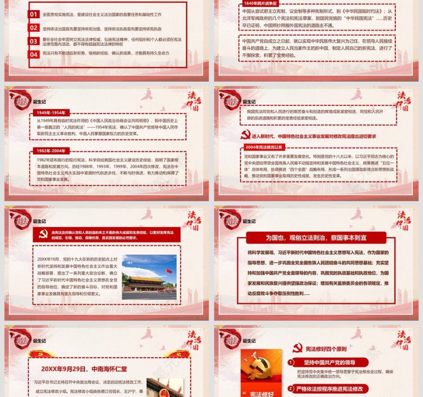 学习国家宪法修PPT详解宪法诞生的由来第3张