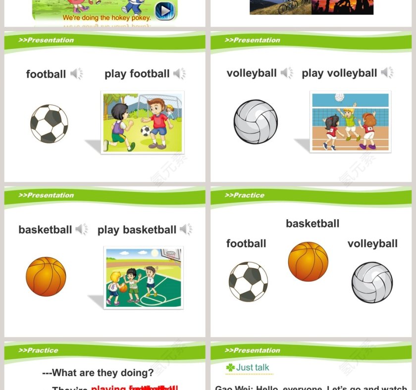 Unit 6 Were watching the games-人教精通版五年级下册教学ppt课件第2张