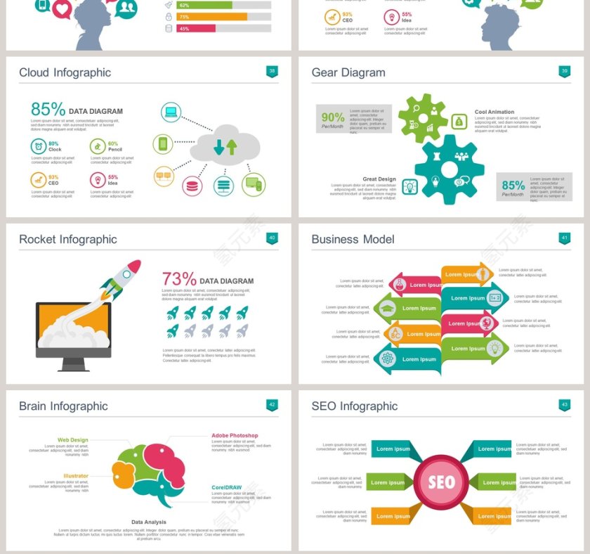 彩色简约英语教学课件ppt第7张