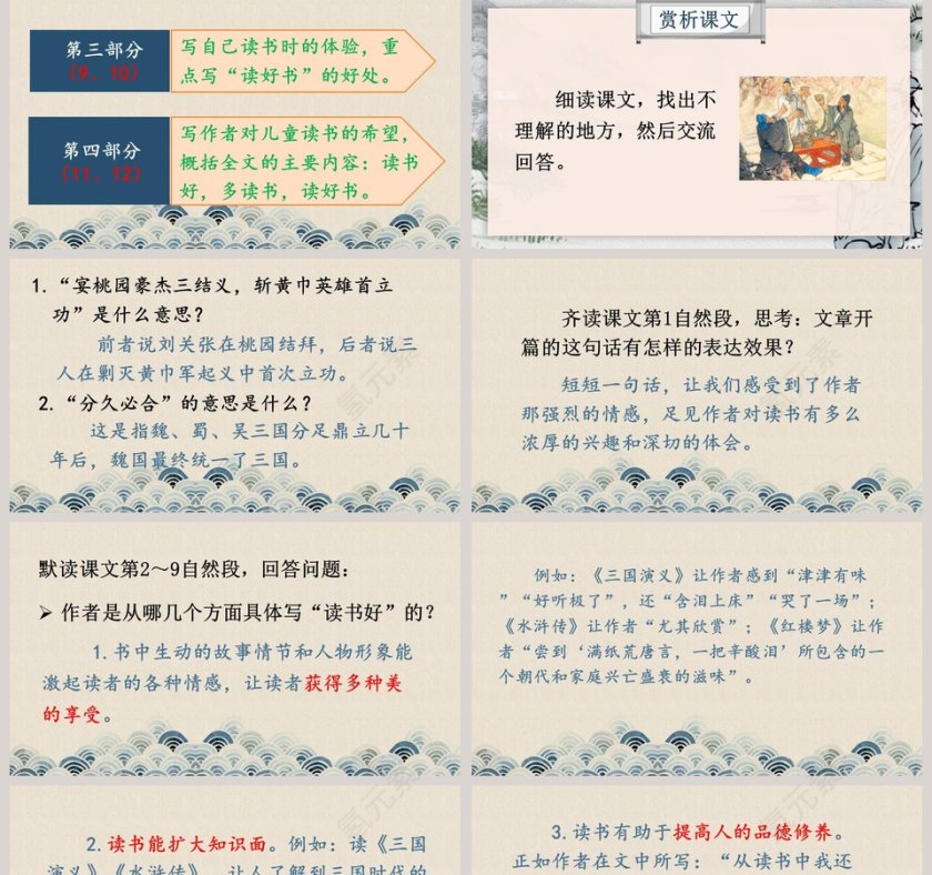 部编版五年级语文上册忆读书PPT课件第5张