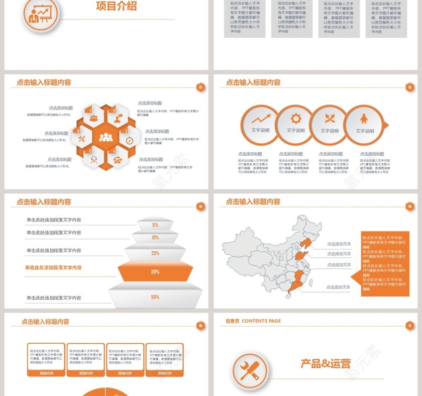 橙色商务融资计划路演汇报总结PPT...第3张