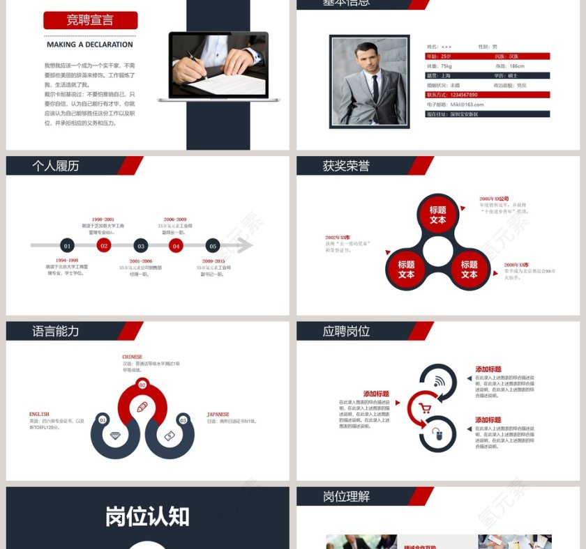 全动态简约个人求职简历述职岗位竞聘ppt第2张