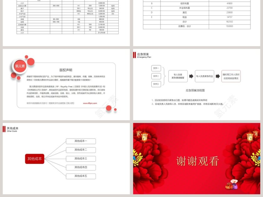 红色简约年会策划书PPT 第6张